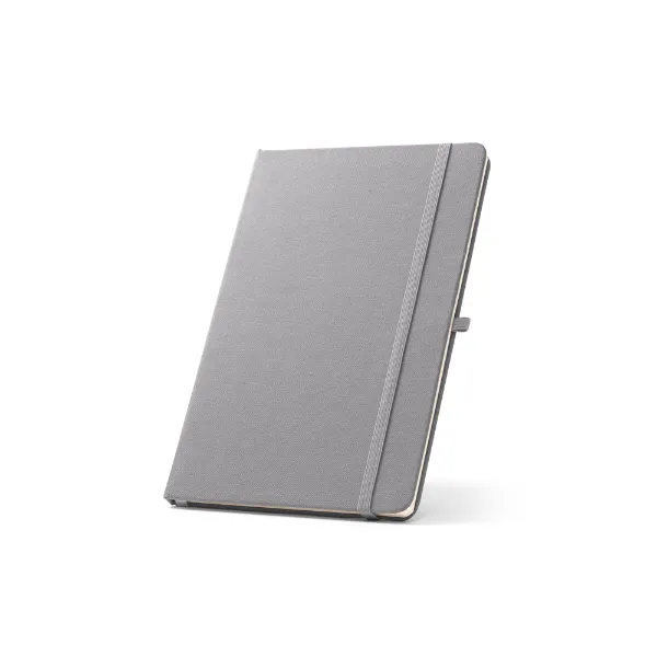 Caderno personalizado de capa dura em poliéster totalmente reciclado