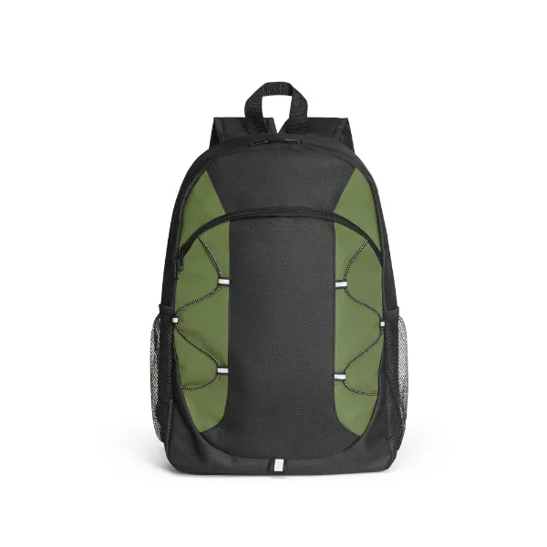 Mochila personalizada em nylon com detalhes coloridos