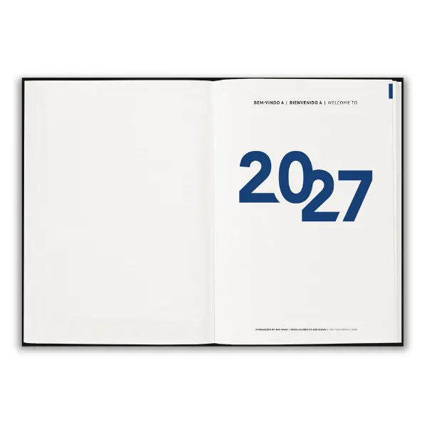 Agenda personalizada 14 x 20 cm com caneta inclusa