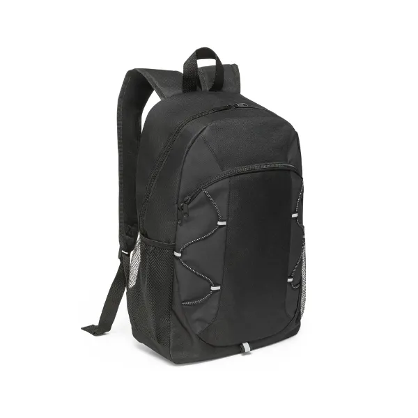 Mochila personalizada em nylon com detalhes coloridos