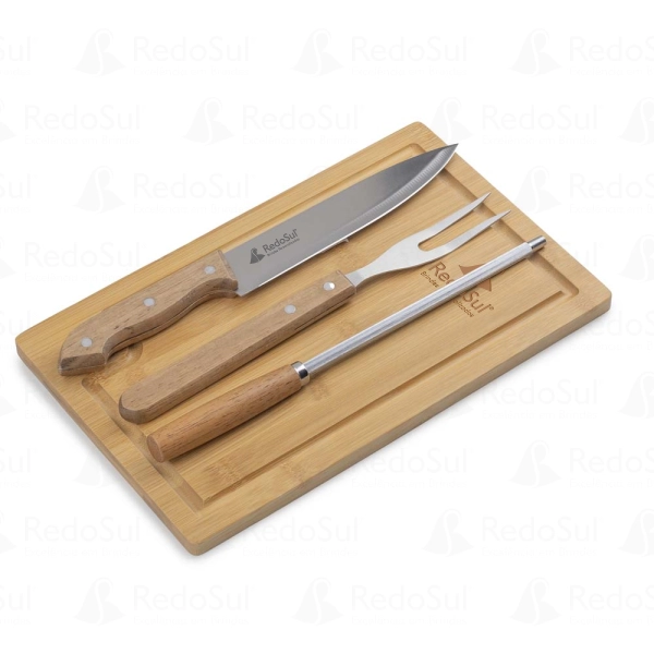 Kit Churrasco Personalizado com 4 Peças
