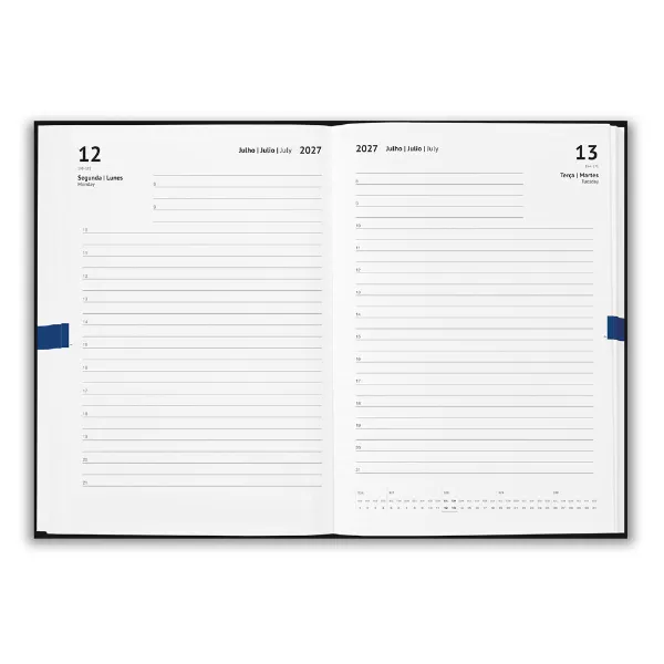 Agenda personalizada 14 x 20 cm com caneta inclusa