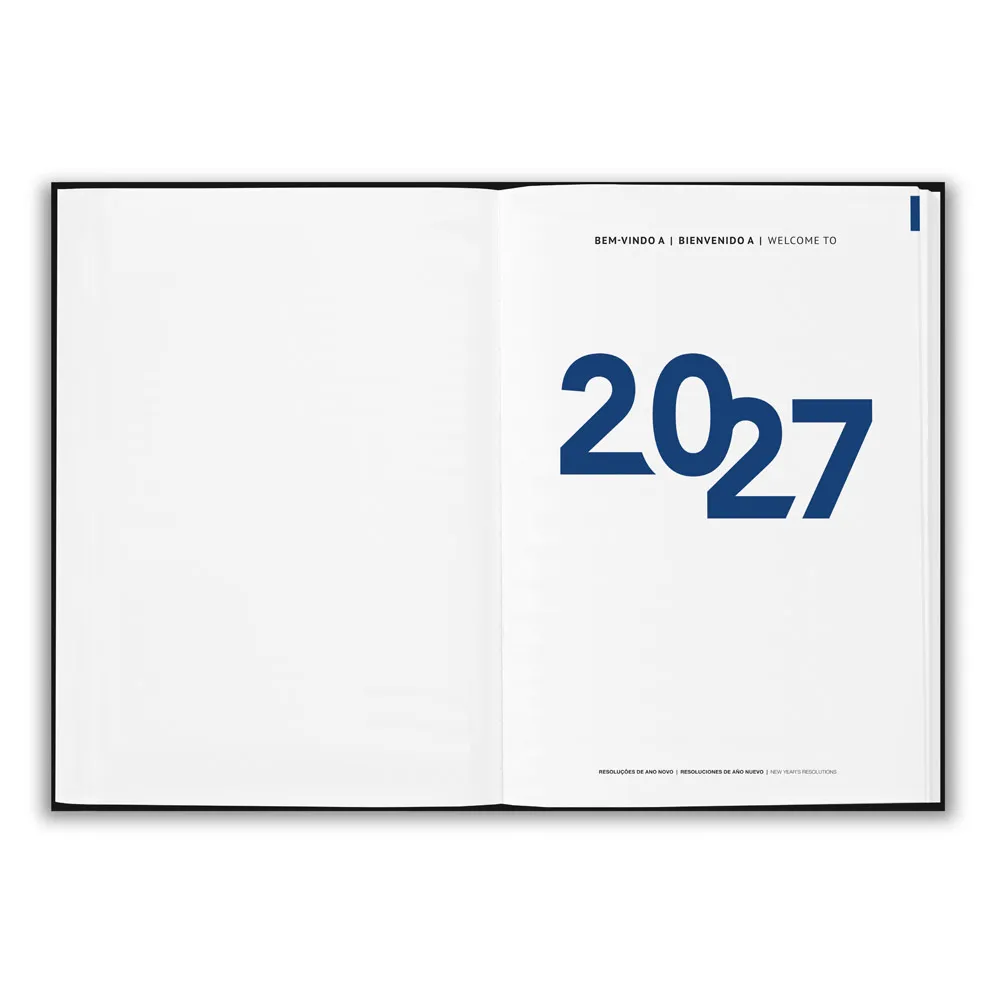 Agenda personalizada 21 x 15 cm com fecho magnético Agenda personalizada 21 x 15 cm com fecho magnético