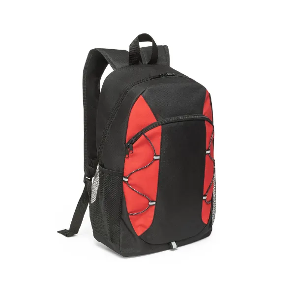 Mochila personalizada em nylon com detalhes coloridos
