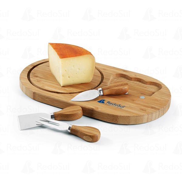 RD 93976-Tábua de queijos personalizada 4 peças em Miriam-Doce-SC