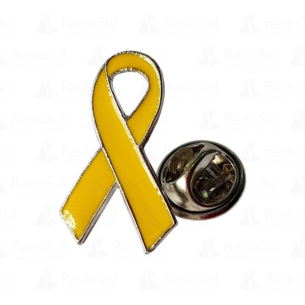 RD 874016-Boton em Metal Recortado Amarelo | Lindianopolis-PR
