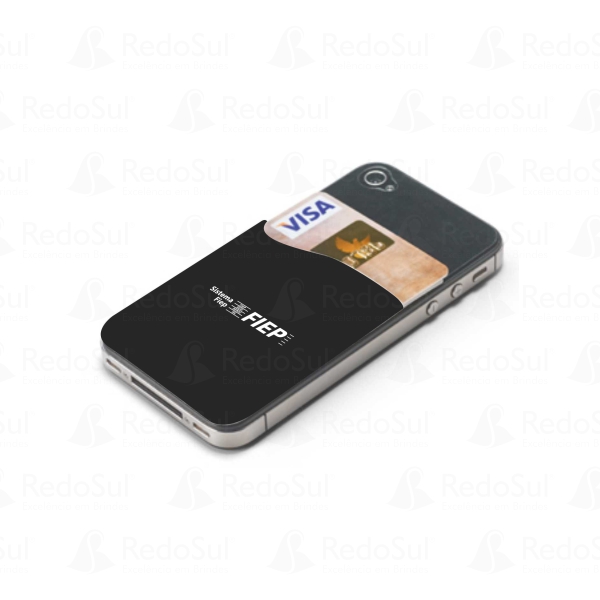 RD 93264-Porta Cartão em PVC para Celular Personalizado | Virmond-PR
