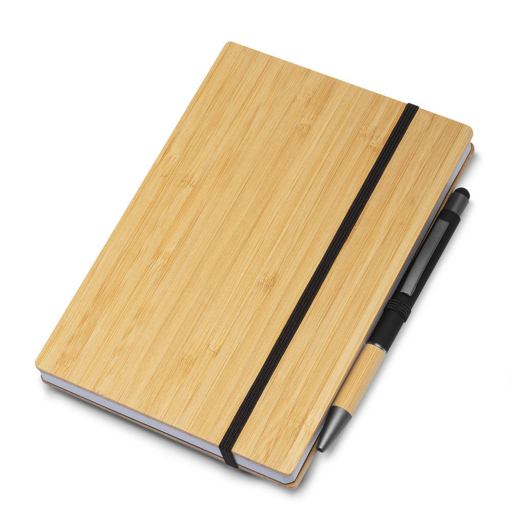 RD 8100200-Caderno personalizado capa de bambu | Cerro-Negro-SC
