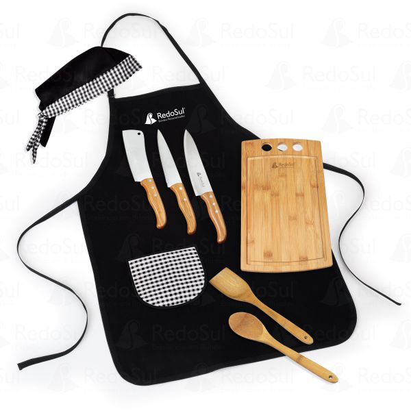 RD 7021863-Kit Para Cozinha Em Bambu personalizado | Itapoa-SC