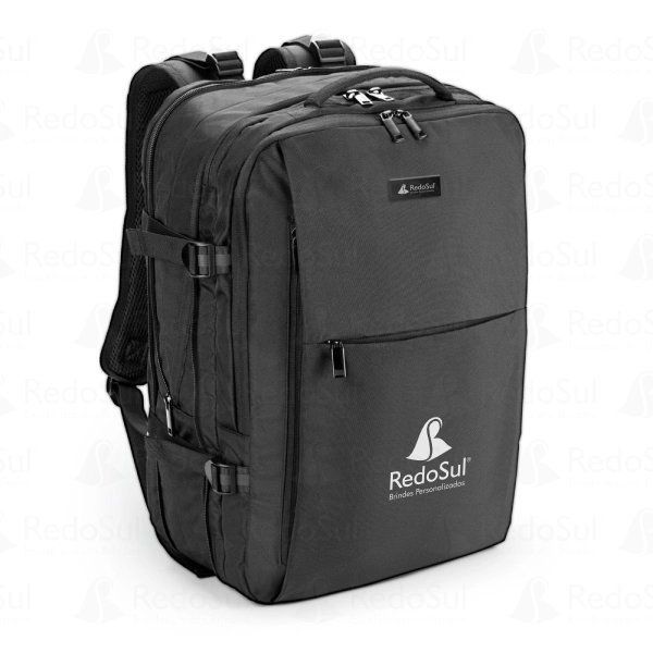  Mochila de viagem personalizada em poliéster reciclado para notebook 17'3
