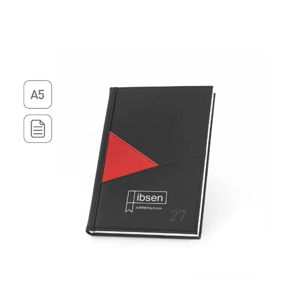  Agenda personalizada diária formato 21 x 15 cm acabamento em PU