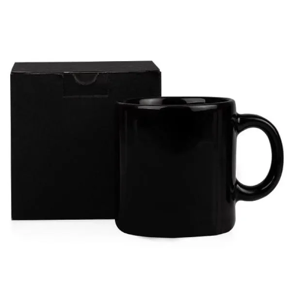 RD 7041271-Caneca personalizada em cerâmica na cor preta capacidade 270 ml | Jundiai-do-Sul-PR
