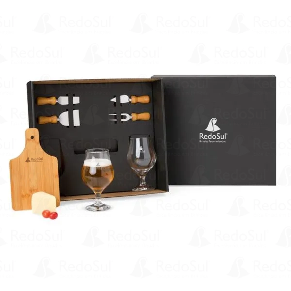 KIT Queijo Personalizado com tábua e taça