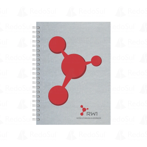 RD 8105060-Caderno Permanente Personalizado em Capa Dura