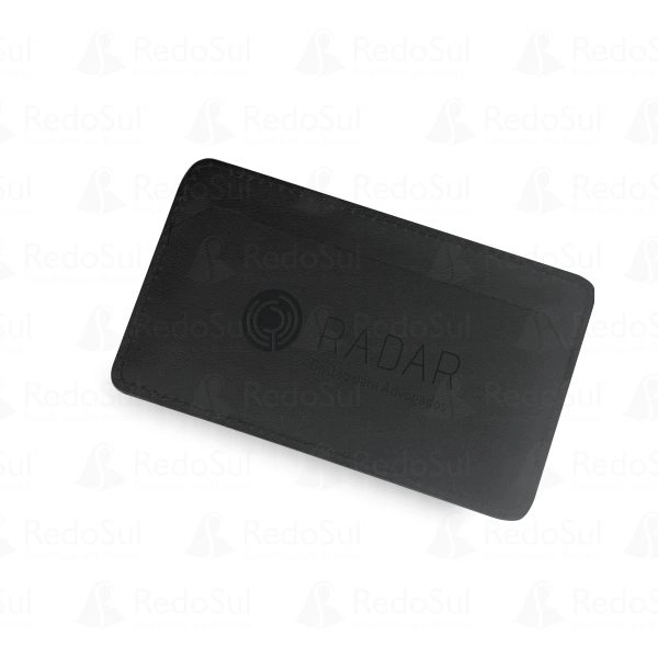 RD 8108158-Porta Cartão em Couro Legítimo Personalizado