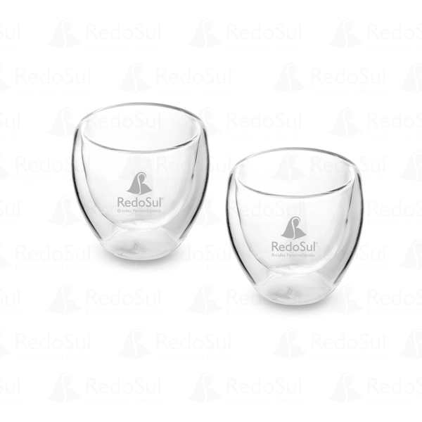Conjunto de Copos de Vidro Borossilicato Personalizados