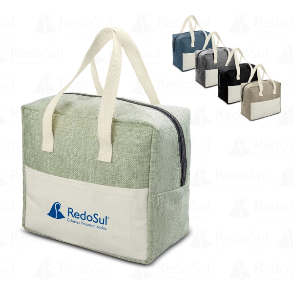 RD 832214-Bolsa Térmica Personalizada em linho e lona