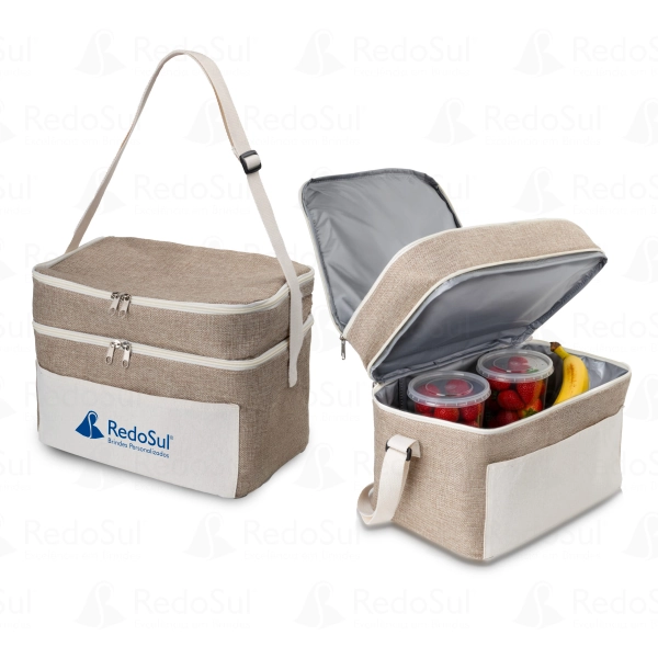 RD 833211-Bolsa Térmica Personalizada em Juta Sintética