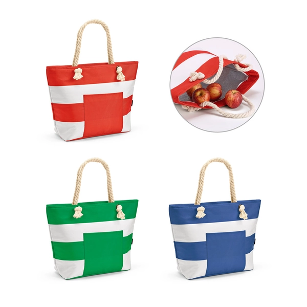 RD 92347-Sacola térmica personalizada 15 litros em poliéster reciclado