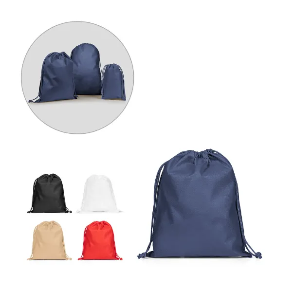  Sacola mochila tamanho media em non-woven (60 g/m²) termo-selado