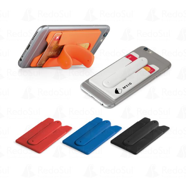 RD 93321-Porta Cartões Personalizado para Smartphone em Silicone | Castro-PR