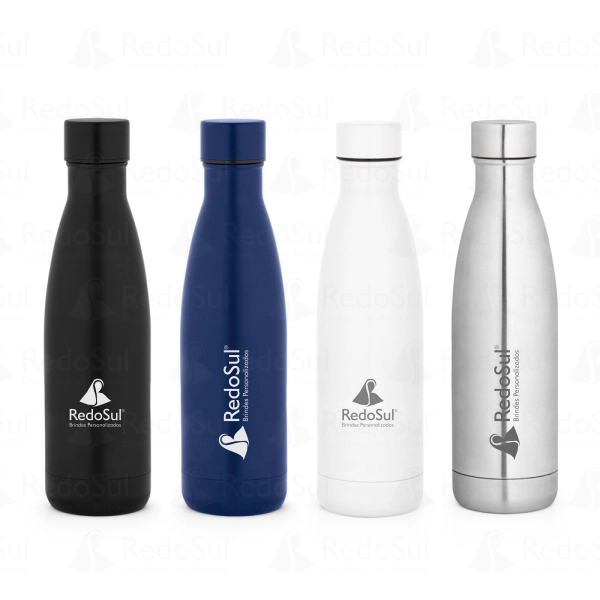 RD 94294-Garrafa personalizada térmica em aço inox reciclado acabamento fosco 520 ml em Lages-SC