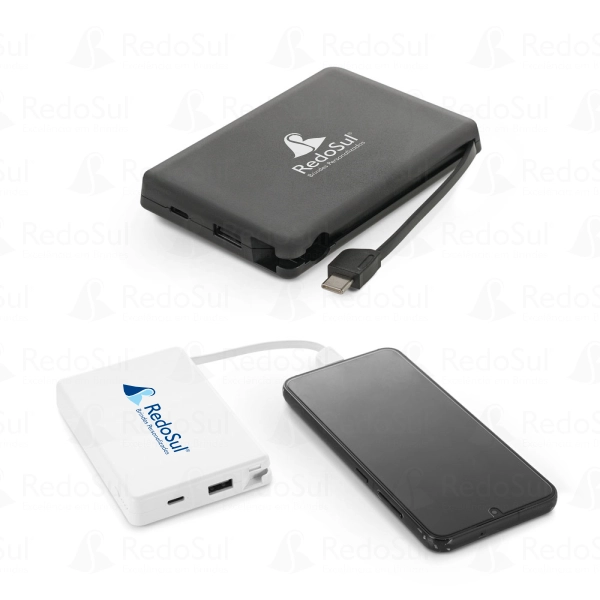Bateria portátil personalizada em ABS reciclado