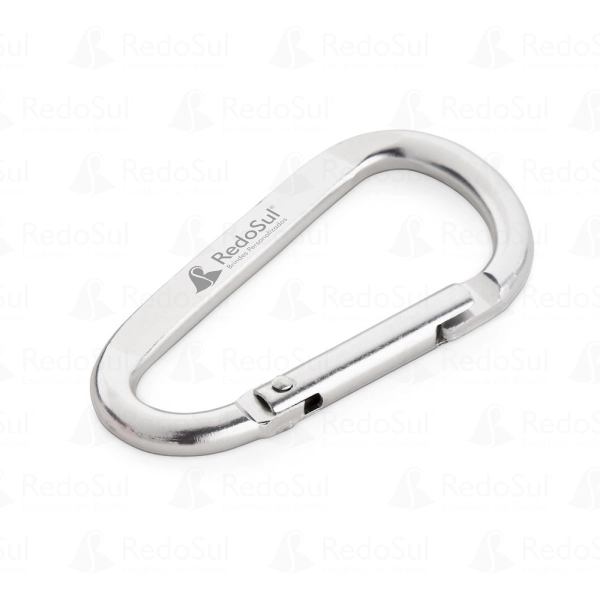RD 98823-Mosquetão em alumínio personalizado na cor prata em Nova-Tebas-PR RD 98823-Mosquetão em alumínio personalizado na cor prata | Nova-Tebas-PR