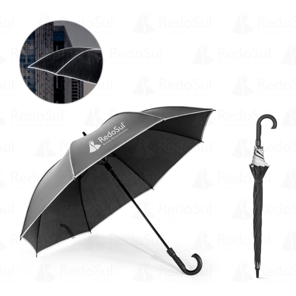 RD 99163-Guarda-chuva personalizado de 120 cm em poliéster à prova de vento | Santo-Angelo-RS