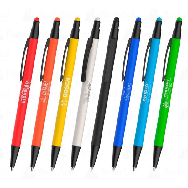 RD CM0107C-Caneta Emborrachada Personalizada