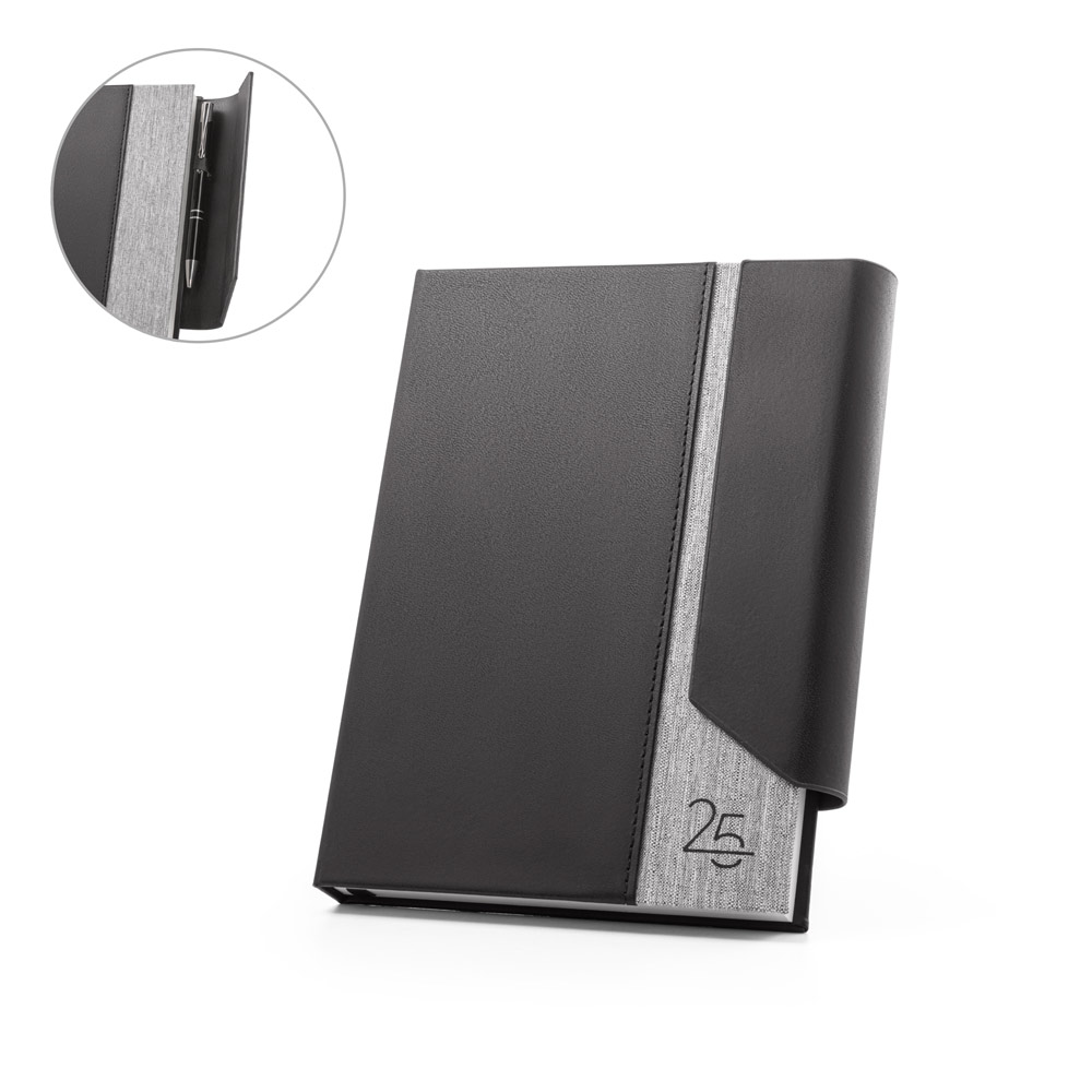 RD 66214-Agenda personalizado 15 x 21 cm em PU reciclado e PET | Joinville-SC
