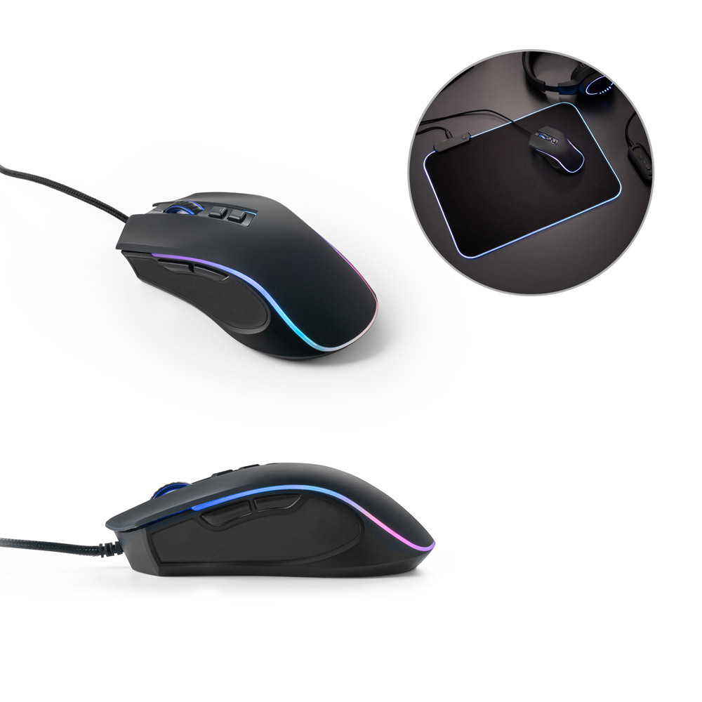 RD 97133-Mouse personalizado para jogos em ABS e borracha em Novo-Hamburgo-RS